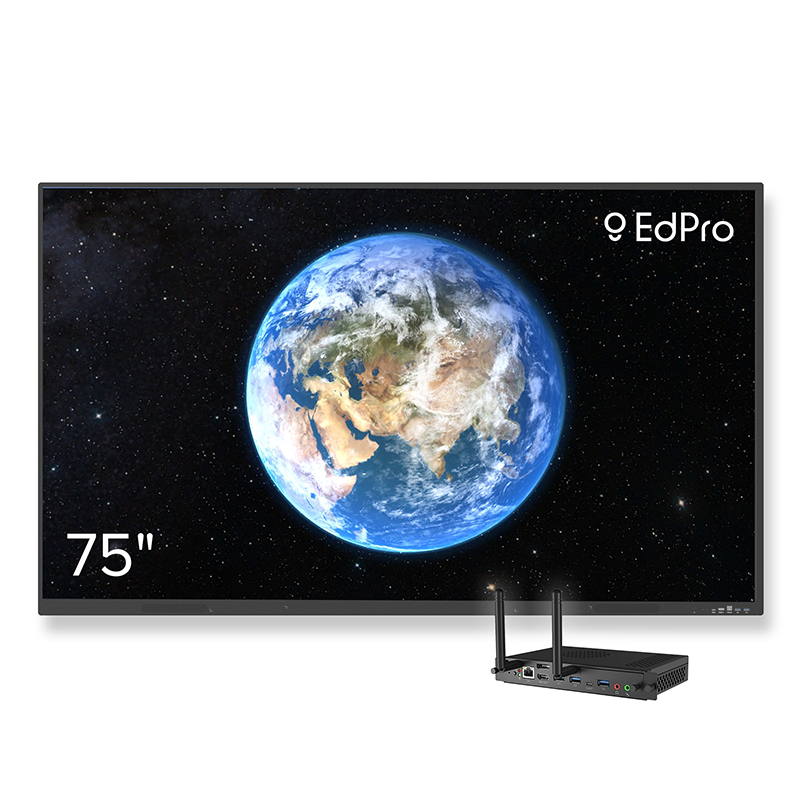 Інтерактивна панель EdPro Touch S 75" (ETP75S), OPS ПК (Intel i7 12Gen/16/512/W11Pro), настінне кріплення